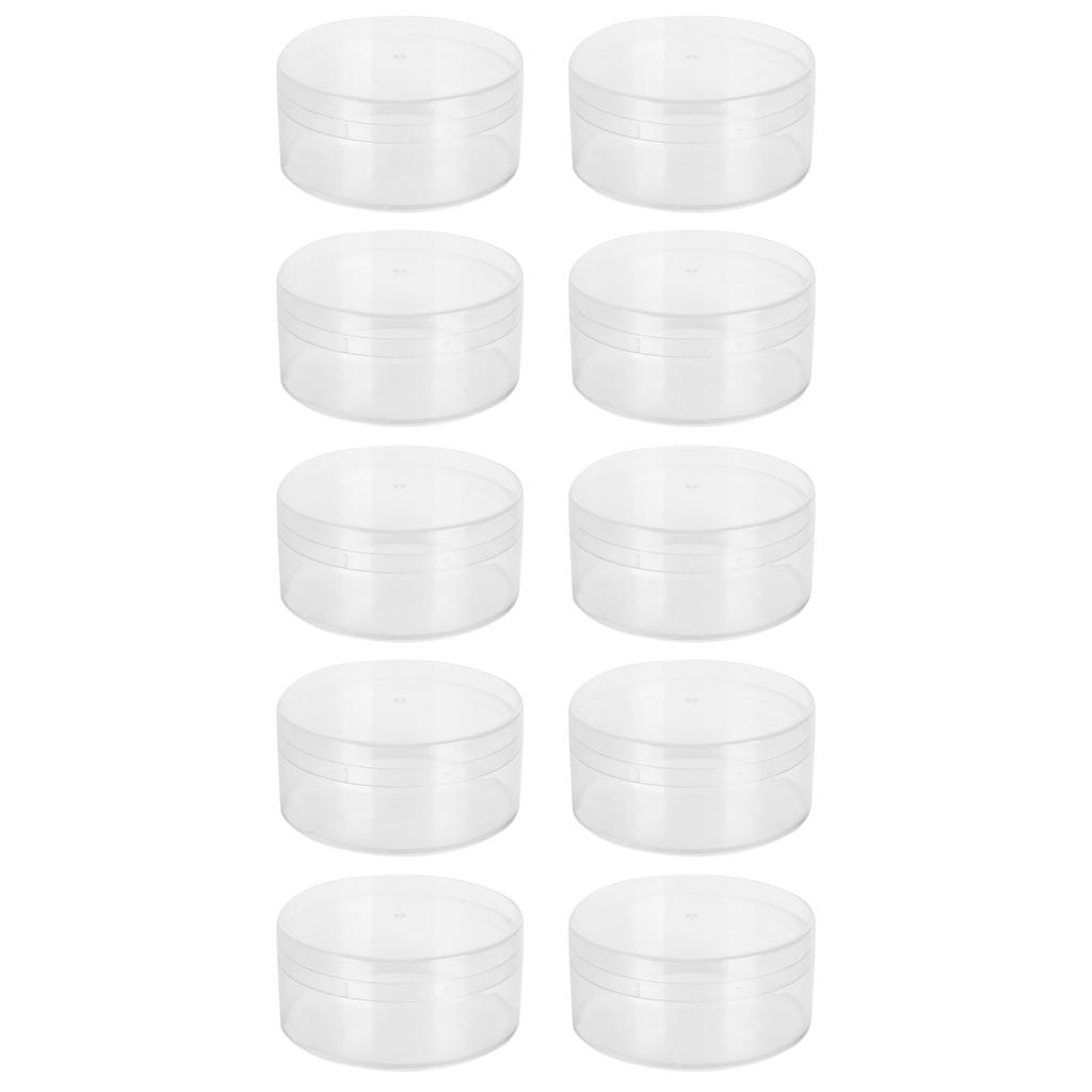 10pcs Watch Parts Bead Storage Box Plastic Jewelry Hardware Small Items Container Set 8cm