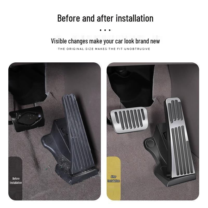 BYD Leopard 7 & 3 No-Drill Anti-Slip Accelerator & Brake Pedals for Interior Upgrade
