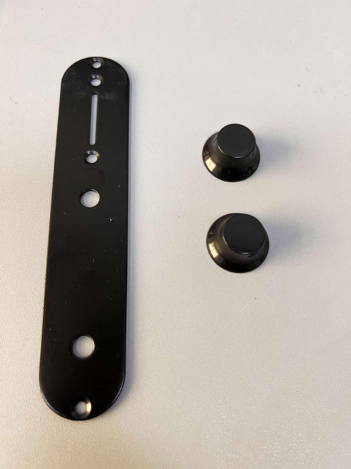 

TL Electric Guitar Control Plate with Volume Knob - Silver, Black, Gold PCB + 2 UFO Knobs чорний