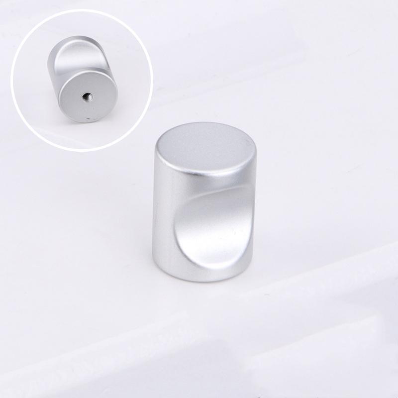 1PC Modern Simple and Round Thumb Handle, Drawer Wardrobe Door Handle серебряный