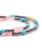 Turkish Blue & Pink Stick Mix Bracelet (PLT-BR-072_PK)