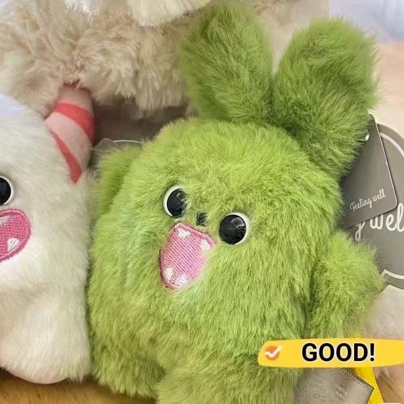 Cute Plush Keychain Dolls Animals Pendant Keyring for Women Girls Cartoon Plushies Doll Schoolbag Backpack Charm Keychain Gift