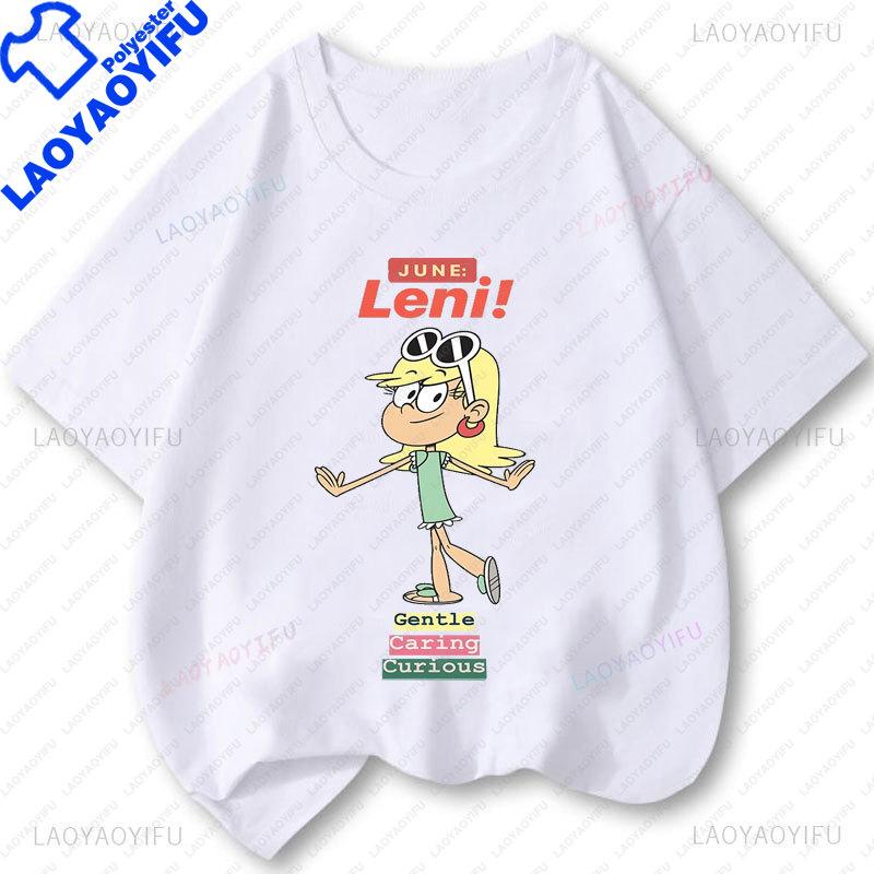 The Loud House Cartoon T Shirts Unisex Unisex Hot Sale Anime Comedy Clothes Polyester Short Sleeved Printed Aesthetic Graphic Tees