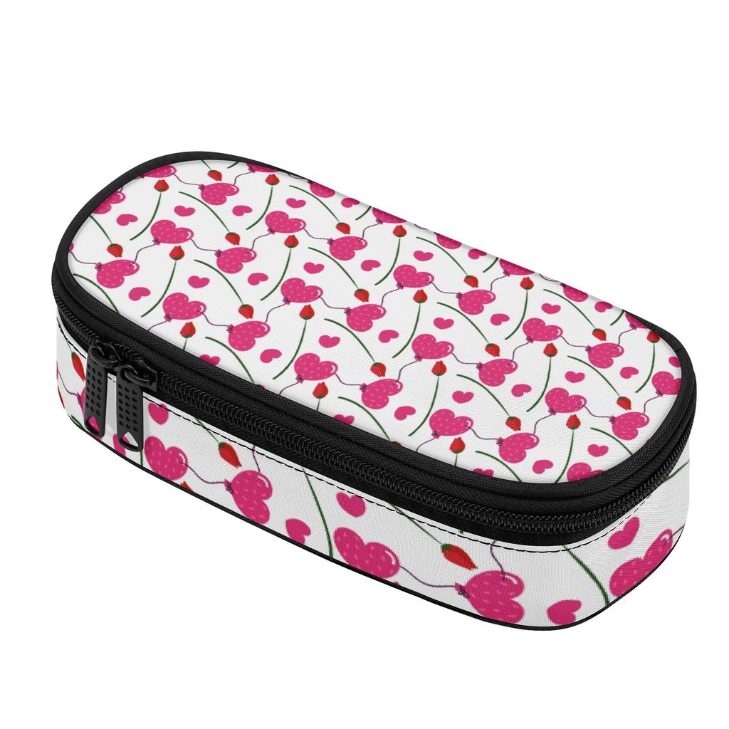 Pencil Case Multi Compartment Zipper Closure Durable 300D Polyester with Main Compartment Mesh Pocket and Pen Slots for Students