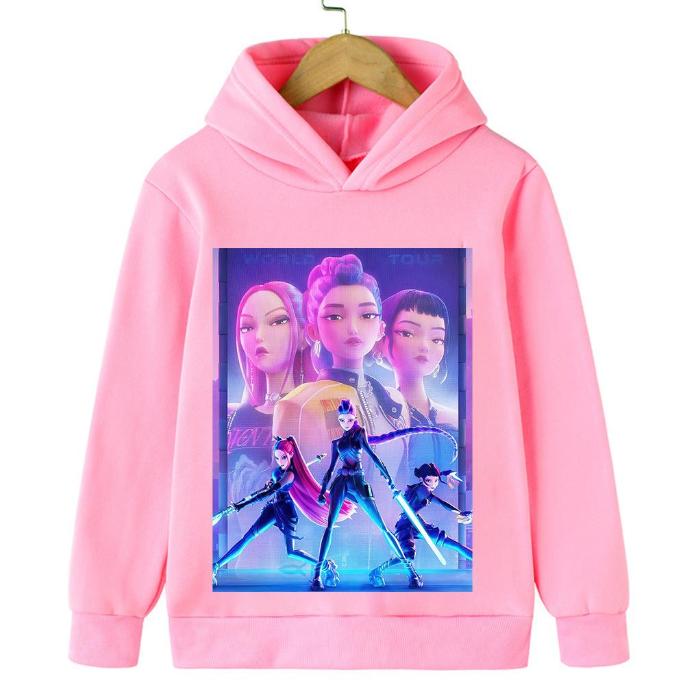 Zimní Nová Mikina s Kapucí Saja Boys Band Kpop Ďábel Pop Ďábel Lovec Inspirovaný Film Unisex Vysoce Kvalitní Módní Top