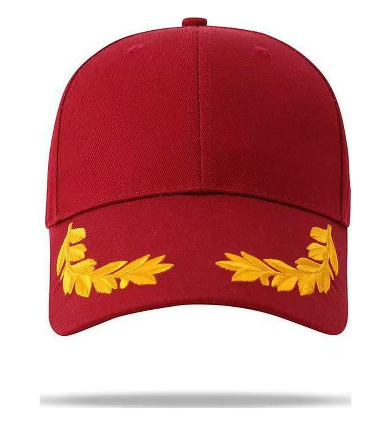 1PC Unisex Hat Brim Wheat Ear Embroidery Snapback Baseball Caps Spring and Autumn Outdoor Adjustable Casual Hats Sunscreen Hat