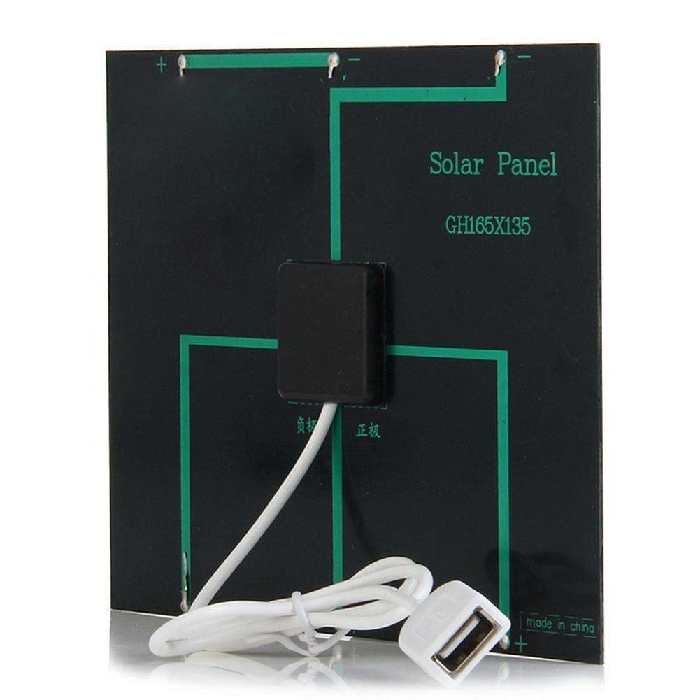 3.5W 6V Polycrystalline Solar-Panel Charger With USB Port For Power Bank And Mobile-Phone Portable Outdoor Camping Energy Supply 4