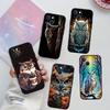 Cartoon Art Owl New Phone Case for iPhone 6 6s 7 8 11 12 13 14 15 16 17 16E XS Pro Max XR X SE Air