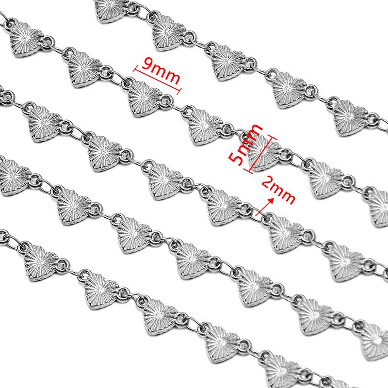 18K Gold Plated Stainless Steel Heart, Butterfly, Four-Leaf Clover, Shell Chain Bracelet/Necklace, 50cm.