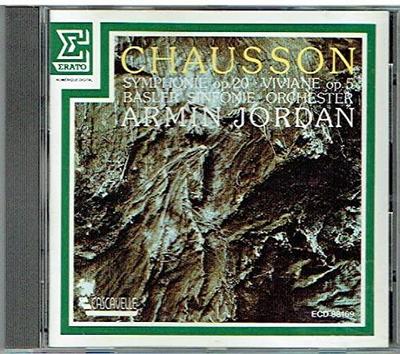 CD CHAUSSON, JORDON; BASLER SINFONIEORCHESTER - Symphonie / Viviane 2292455542 Deutschland Klassik Gebraucht