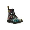 Dr. Martens 1460 Floral Short Boots Women Boots Black White 26920101