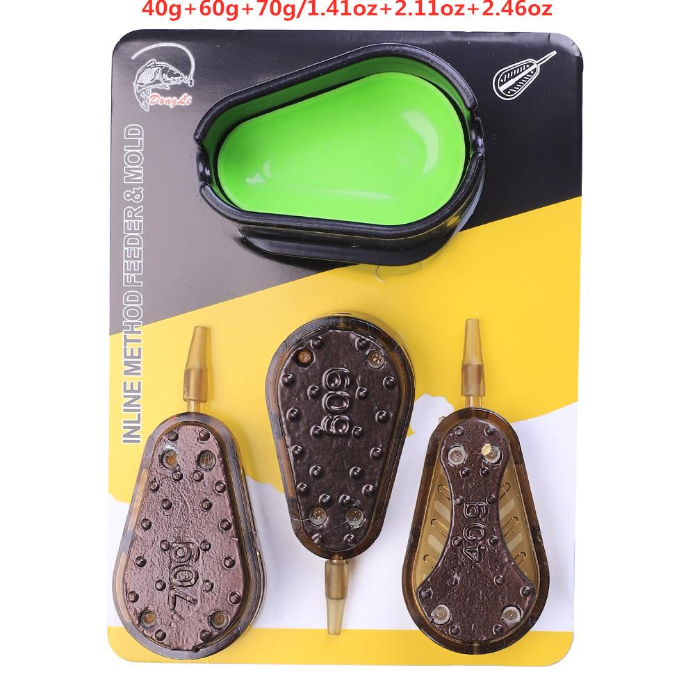 

FTK Carp Bait 30-80 г разного веса Cage Mix Free 1 шт. Форма Металлическая кормушка Грузило Искусственная приманка Аксессуары 40+60+70