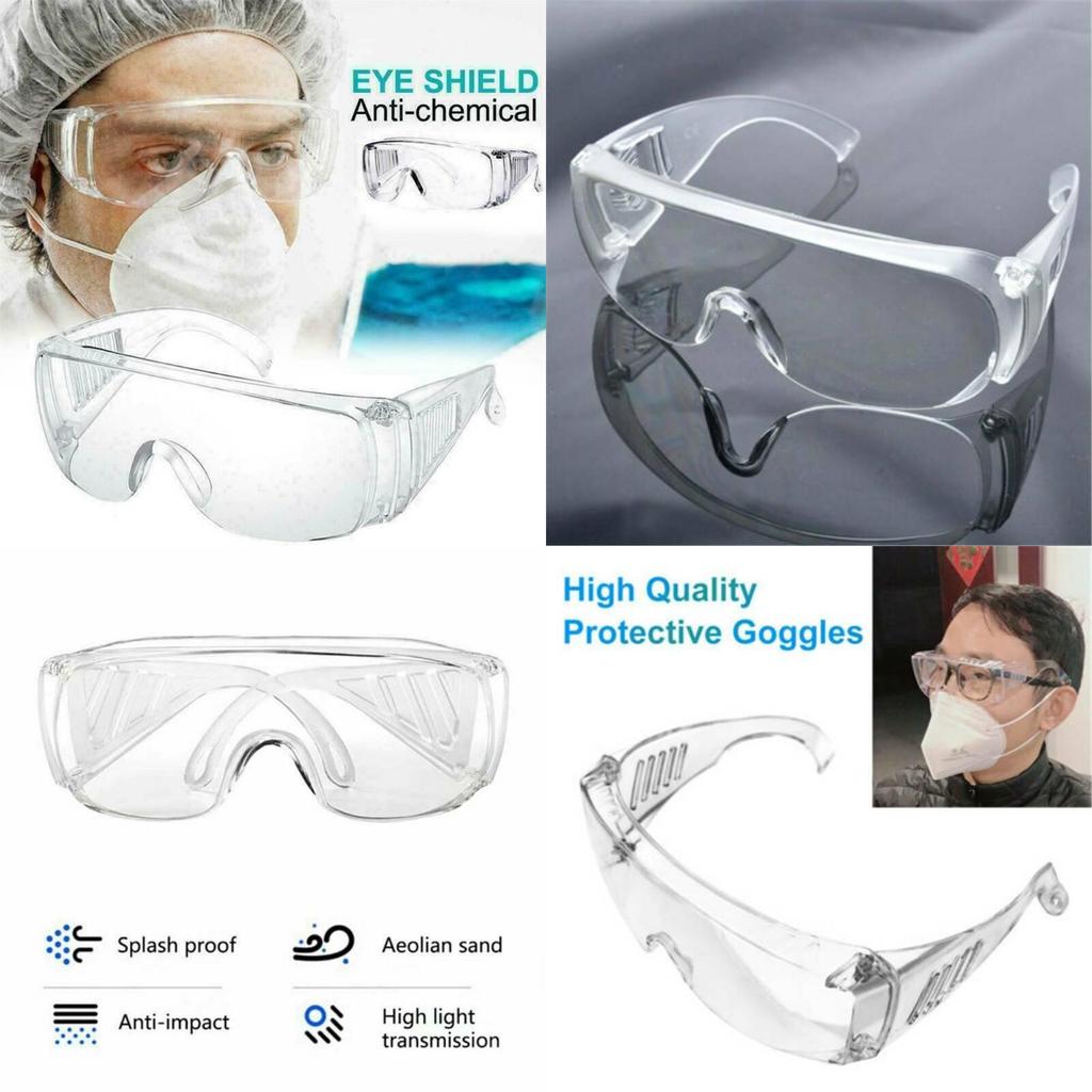 Clear Safety Glasses With Anti-reflective And Anti-shock Lens For Labs