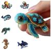 Animals Sea Creature Beaded Embroidery Kits Embroidery 3D Beadwork Craft Kit  for Craft Lovers