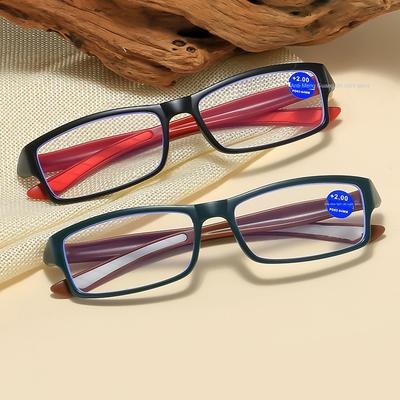 Nowe Męskie Sportowe Plastikowe Okulary do Czytania Vintage Retro Oprawki Prezbiopia Nadwzroczność Okulary do Czytania +1.0 +1.5 +2.0 +2.5 Do +4.0