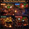 Christmas Projector Light Plug and Play LED Night Light with 6+ Patterns for Home Holiday Party Decoration