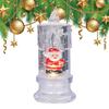 Vánoční LED svíčka naplněná vodou Santa Sněhulák Sněhová vločka Noční světlo Elektrické Santa Claus Sněhová koule Lucerna Sněhová ozdoba