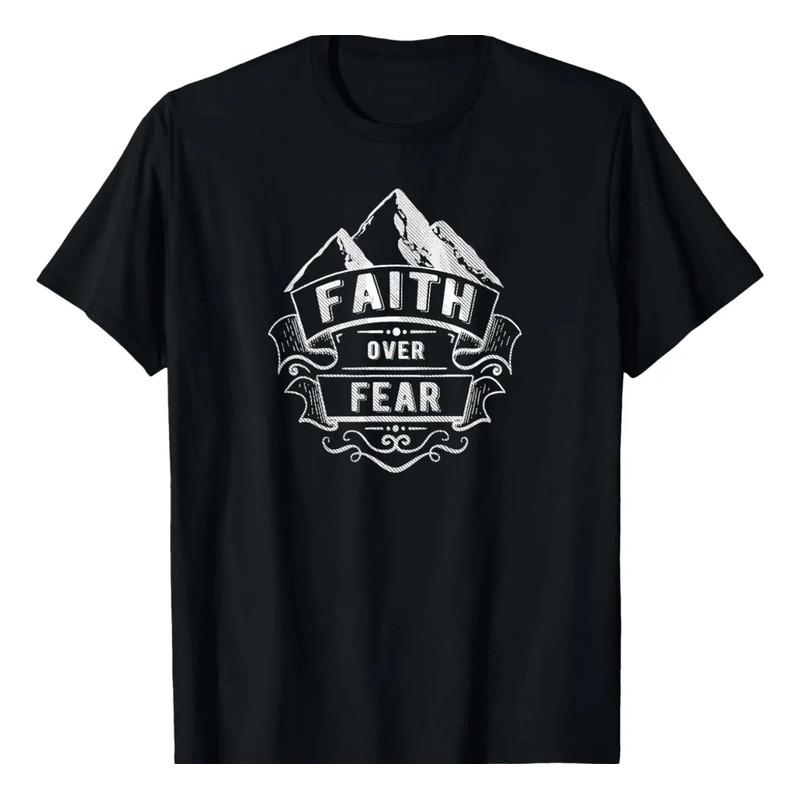 Camiseta Espiritual Christian Faith Mountains Faith Over Fea S разноцветный