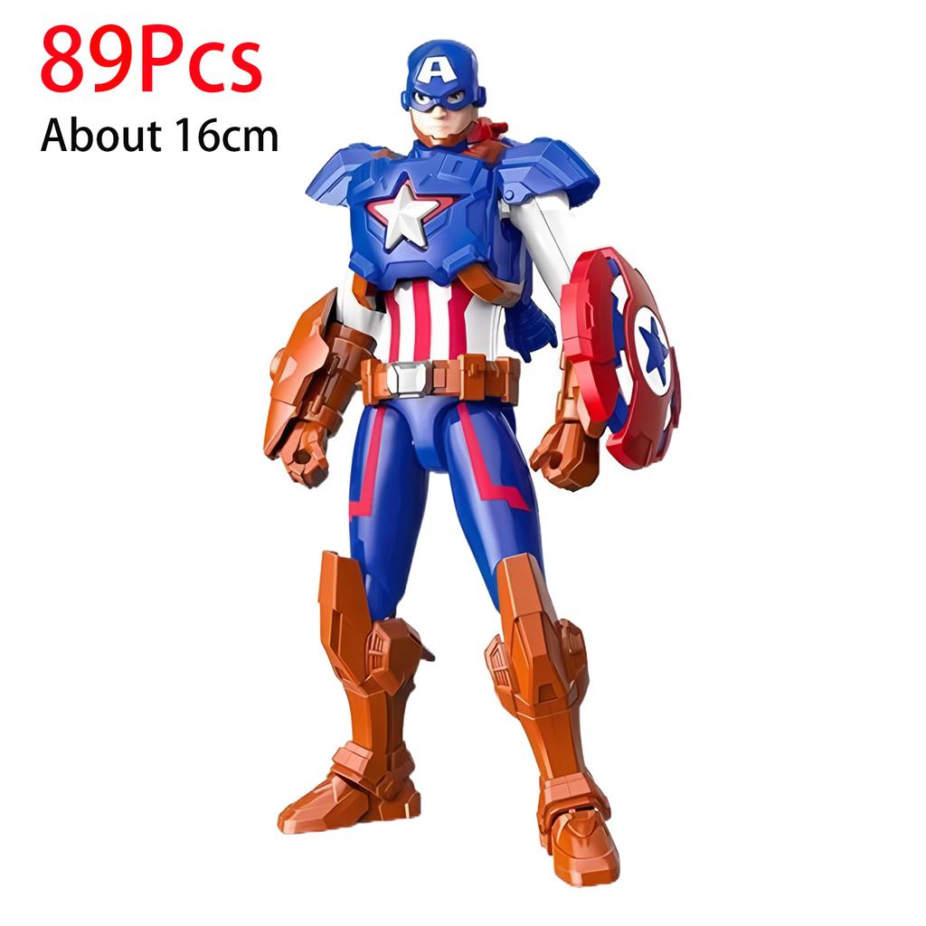 16cm  Marvel Legends Lega Deadpool Spider Man Building Blocks Iron Man Cartoon Character Building Block Toys For Children