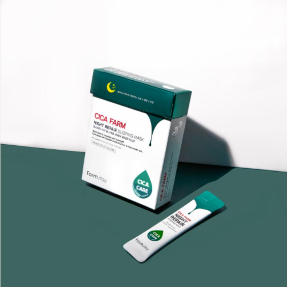 

Farmstay Cica Farm Night Repair Sleeping Mask 4ml x 60 – Calming Overnight Care