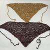 Vintage ethnic style sequins Spice girl triangle scarf headscarf waist scarf fart curtain women's summer seaside vacation shawl versatile