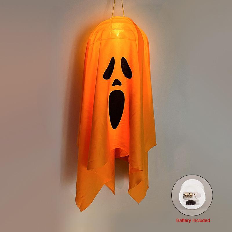 Halloween Party LED Glow Ghost Home Indoor Outdoor Decoration Supplies Haunted House Bar Hanging Horror Props with Lights