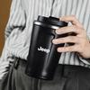 For Jeep 380ML Portable Car Coffee Cup Laser Auto Logo Insulated Mug For Jeep Wrangler Rubicon Renegade Compass Grand Cheroke