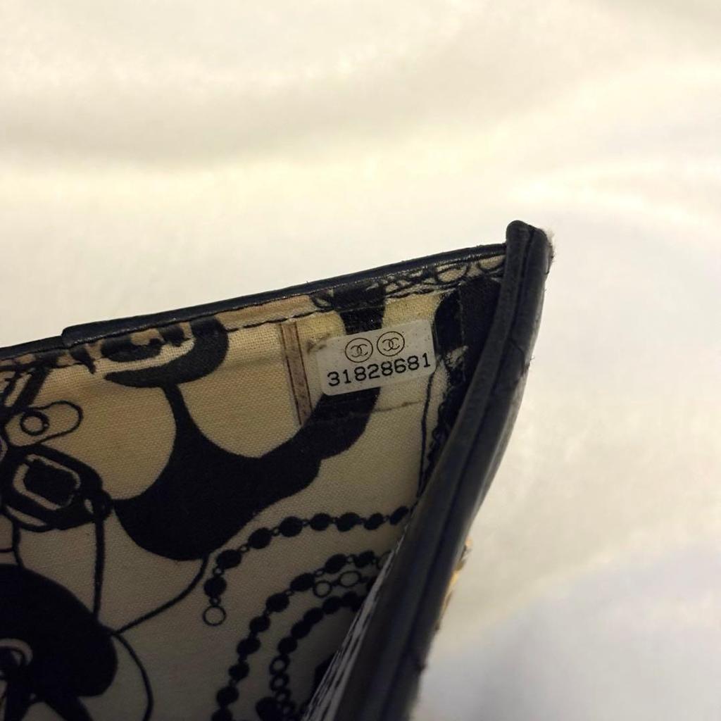 Used CHANEL Matelass Small Flap Wallet Black