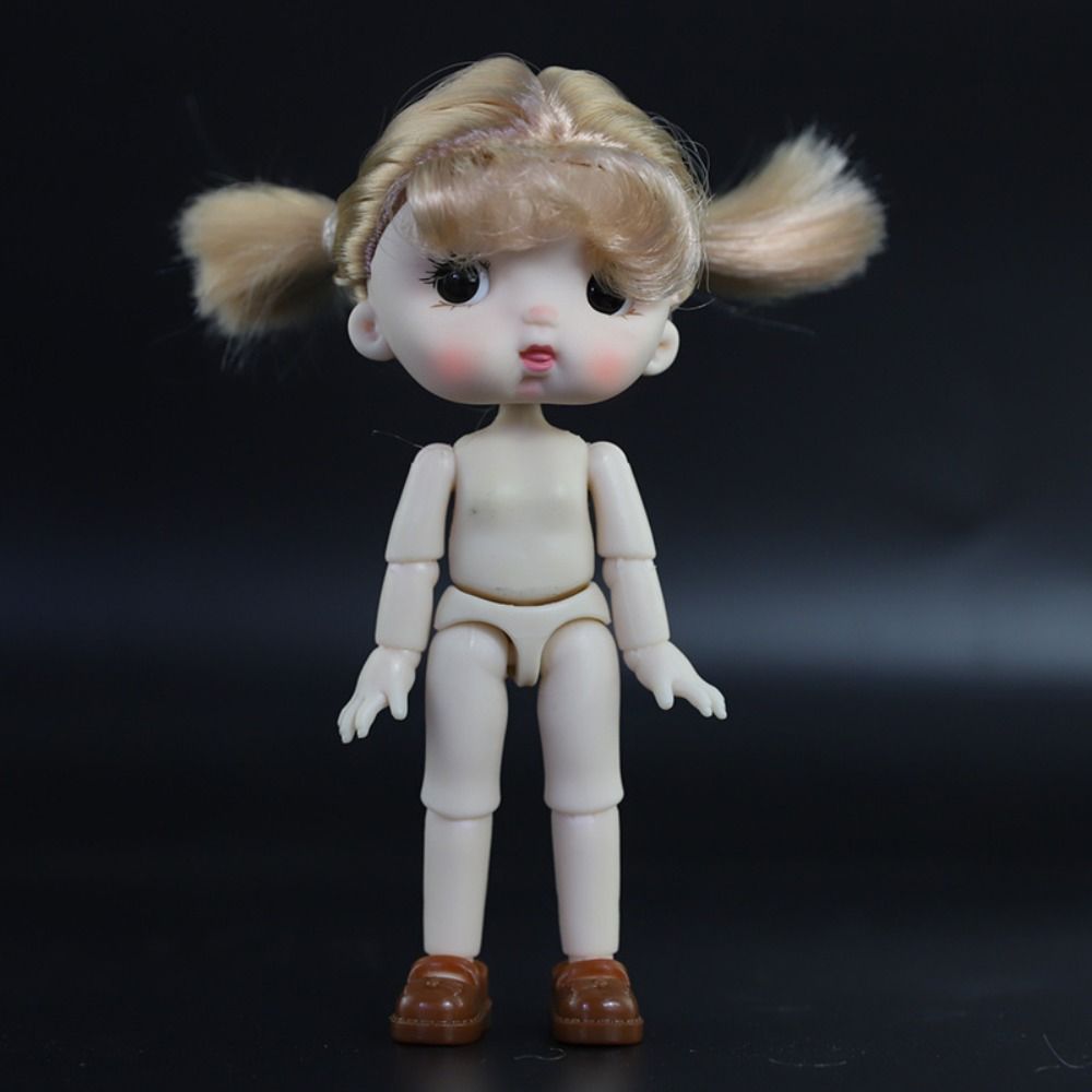 Toys Accessories Expression Girl Nude Movable Joints Doll BJD Semi-finished Toys Nude Body Doll