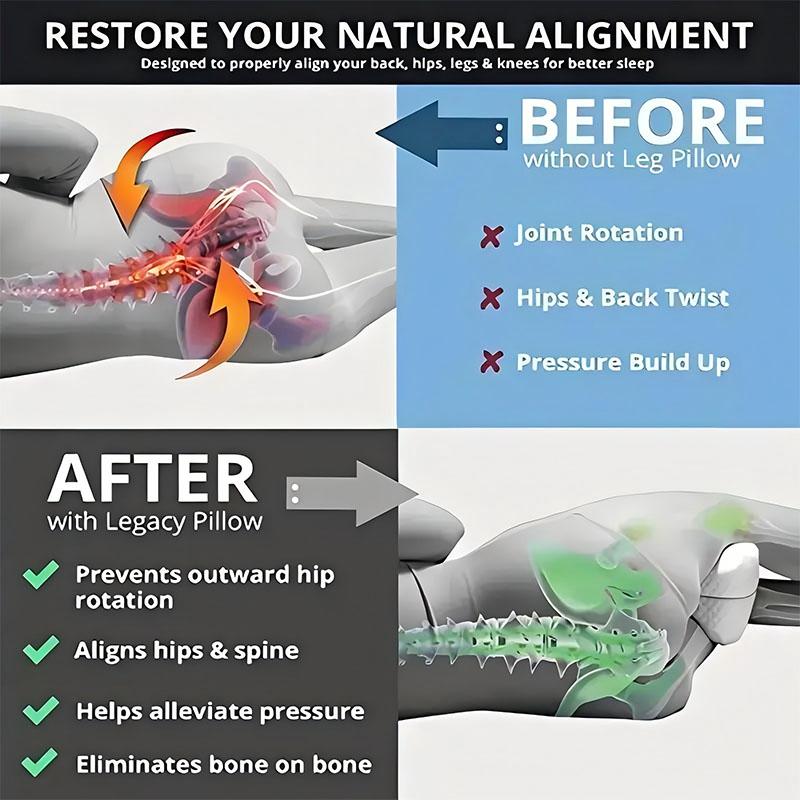 Pillow Ergonomic Leg Support Pillow Relieve Sciatica Back And Hip Pain Soft Leg Support Cushion With Removable And Washable