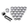 Tachiuwa 20 Pcs Car Wheel Nut Cap Cover Wheel Nut Cap, Bolt Rim Universal