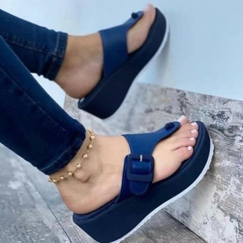 Fashion Women Slippers 2024 New Heels Sandals For Summer Slippers Shoes Women Flip Flop Designer Platform Shoes Heels Chausson Femme