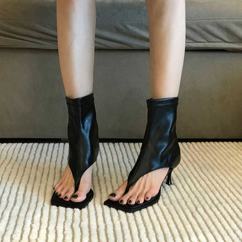 

Праздничный роуминг~ Босоножки на тонком каблуке, жмущие на ногу, с носком «елочка» и квадратным носком, женские туфли на высоком каблуке, крутые ботинки, универсальные короткие ботинки, лето 39 чёрный