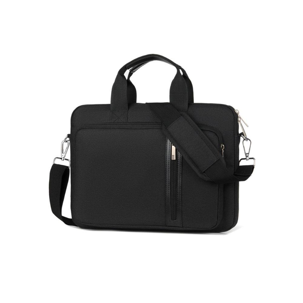 

Handheld Computer Bag Double-walled Business Briefcase Business Notebook Bag Business Use 15in чёрный
