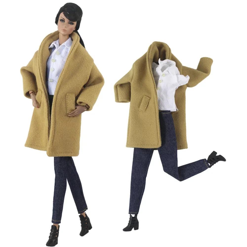 Handgefertigte BABI KLEIDUNG Wollmantel Outfit für 30cm Puppe 11,5 Zoll bjd Kleidung Viele Stilrichtungen Geschenke für Puppenzubehör #02