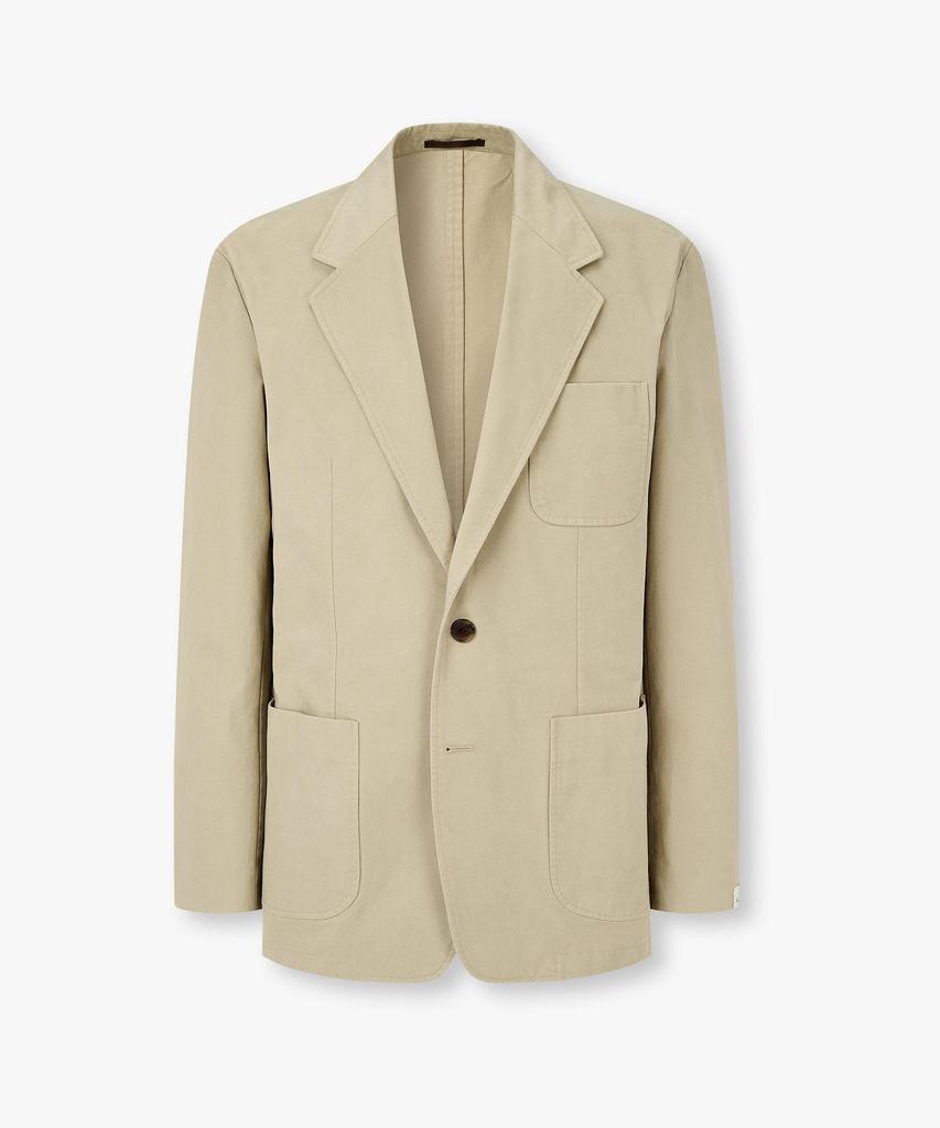 Man On The Boon Washed Cotton Single Jacket_Beige 4716102001