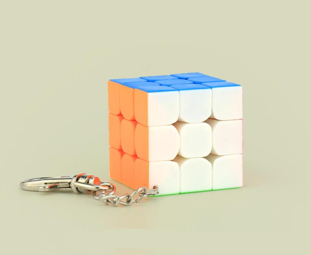 Mini 3*3*3 Keychain Magic Cube Stickerless Speed Cube Puzzle Educational Toy For Children Kids