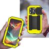 iPhone 15 Pro Max Case, R-JUST CamShield Slide, Rugged, Yellow/Black