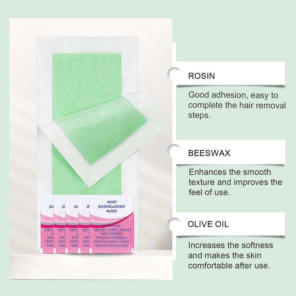 Depilatory Wax Strips For Hair Removal Wax Paper Cold Wax Strips Paper For Face Neck Arm Leg Body Beauty Tools
