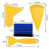 Car Film Scraper Car Motorcycle Sticker Paste Scraper Anti-Scratch Protection Scraper Sticker Application Edge Squeegee Assistant Tool
