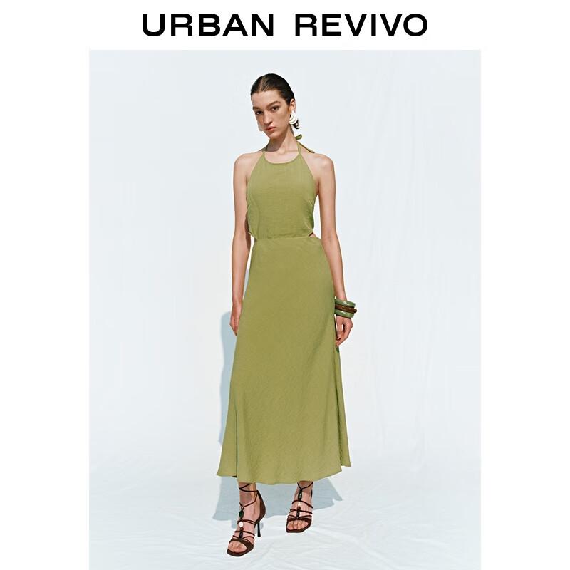 

UR 2025 Summer Deconstructed Hollow-out Tie-waist A-line Dress L