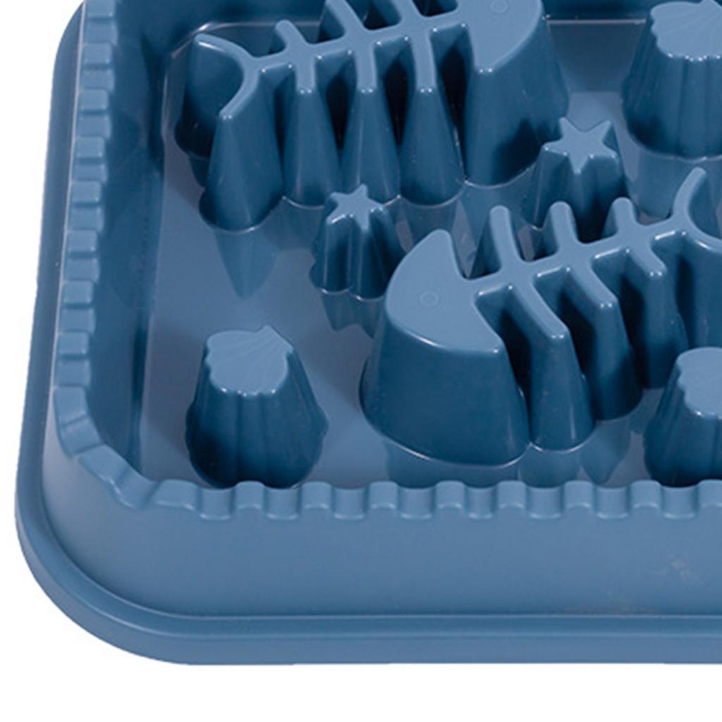Pet Slowing Feeder Bowl Fish Bone Raised Prevent Choking Reduce Flatulence Slow Eating Bowl for Dogs Cats