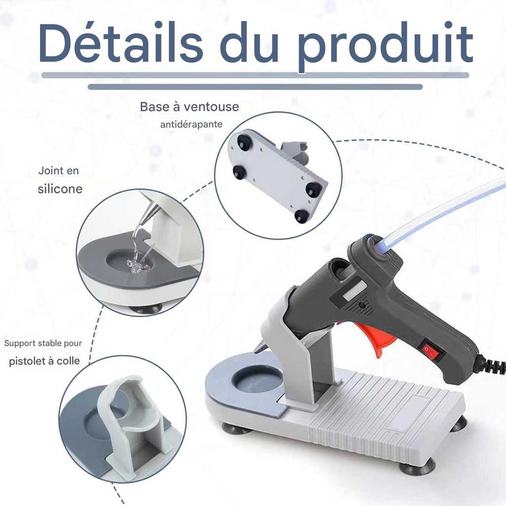 Glue Dispenser Holder Anti-Drip Universal Supporting Tool Hot Melt Glue Machine Holder for Arts Crafts Home School Making
