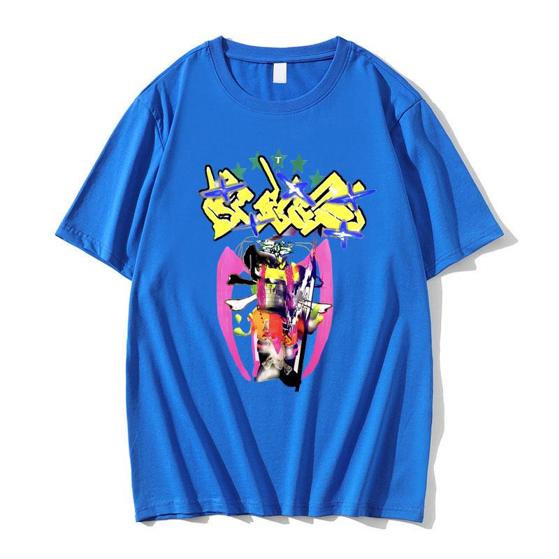 Bladee 333 Skate Drain Gang Graphic T Shirts Men Women Hip Hop Oversized Short Sleeve Unisex Casual Tshirt Male Cotton Tshirts