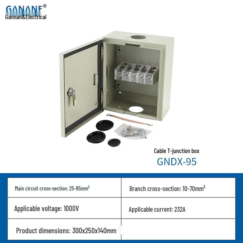 JXT1 Cable T-Connection Box, Copper Busbar – Model 50/35