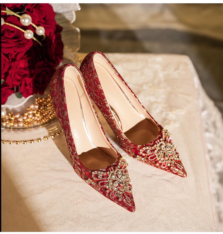 Franske bryllupssko: Stilige og komfortable stiletthæler brudesko for kvinner