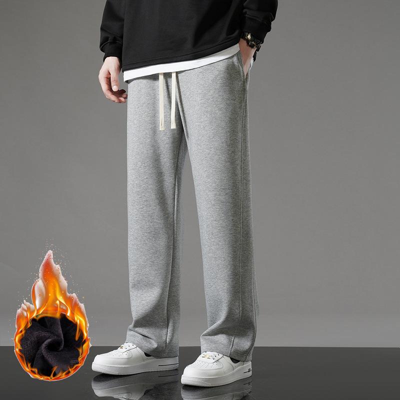 Y2k Korean Men Basic Blank Solid Baggy Joggers Running Sports Pants Trousers Casual Grey Jogging Pants for Men Drawstring Pants