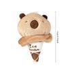 11cm Adorable Cotton Capybara Plush Stuffed Animal Doll Cute Ice Cream Cone Keychain Backpack Charm Party Gift for Kids