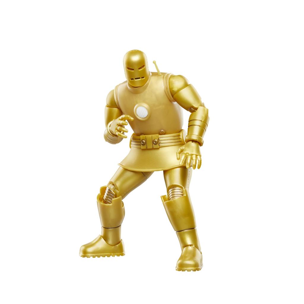 Hasbro Marvel Comics Iron Man Iron Man Comics Collectible Action Retro Design Blister Authentic (Model 01-Gold), 6-inch (15cm) Figure, Packaging,