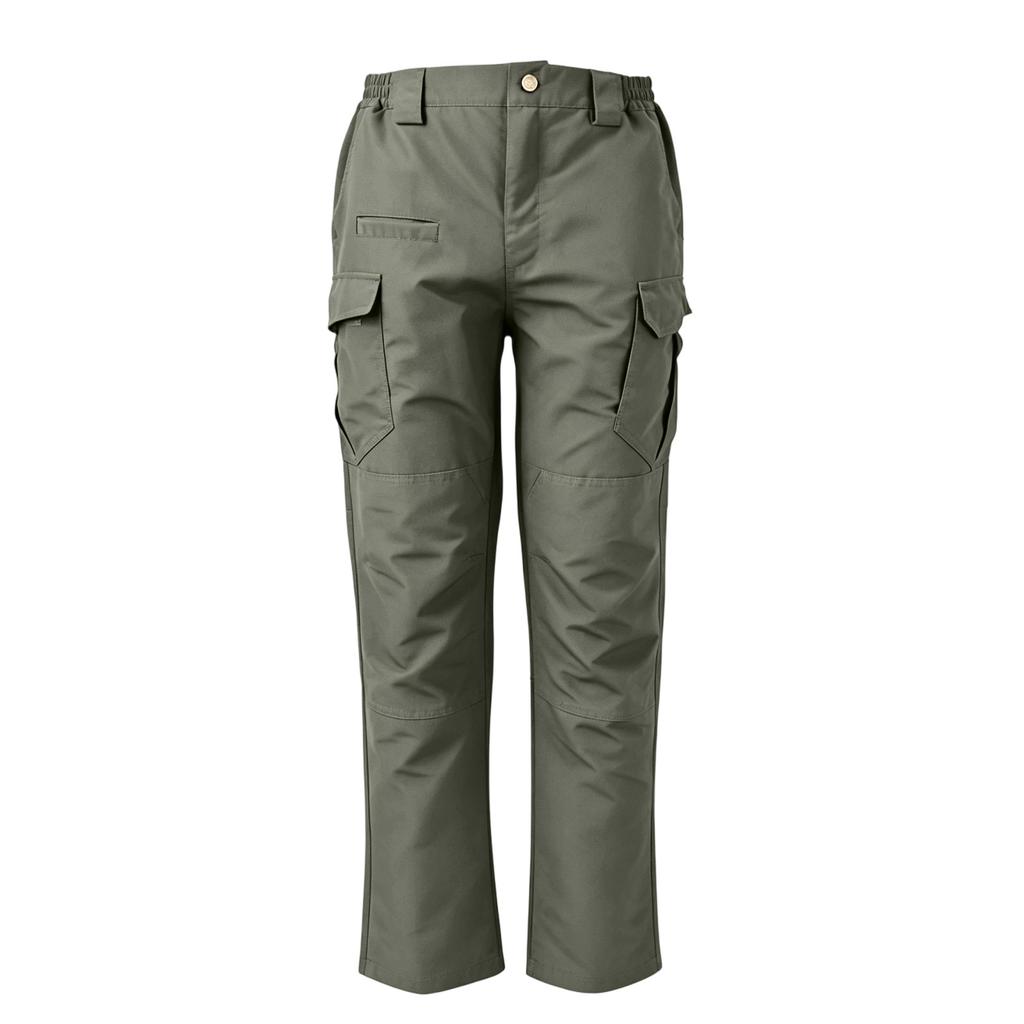 Men's Cargo Pants with Elastic Waist Button Closure, -, -, 8 Pockets, Breathable for Outdoor Work